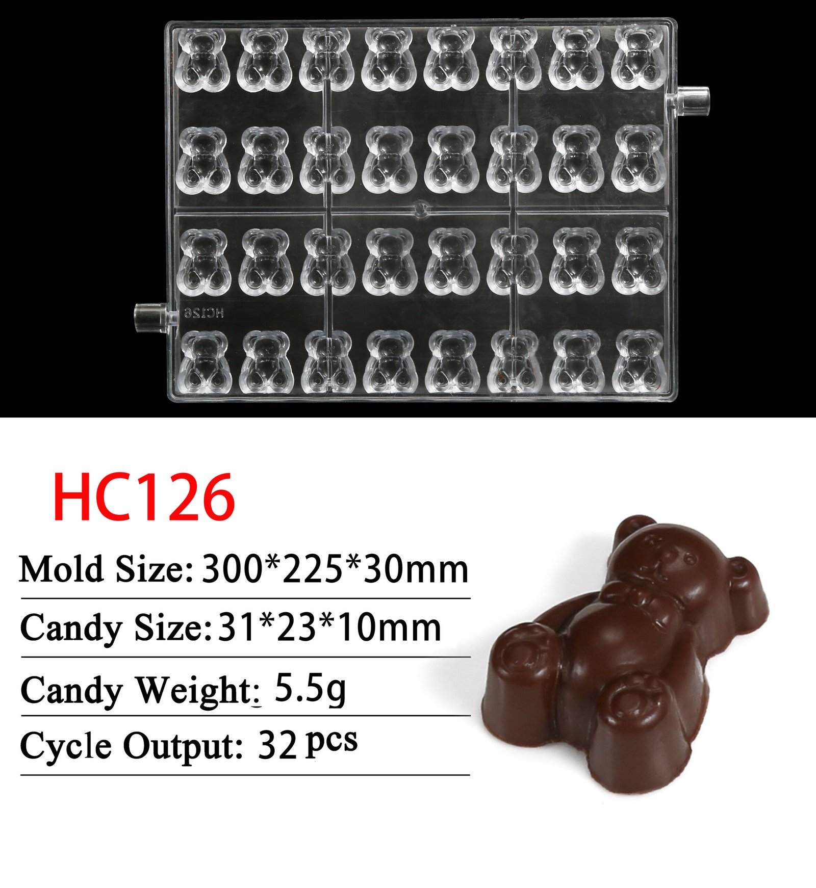 Chocolate bear mold